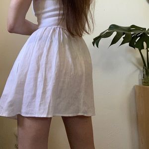 Reformation Velma White Linen Button Down Dress // NWT // Size 0